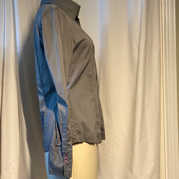 Sandwich Cotton shirt- Charcoal - Picture 2 of 5